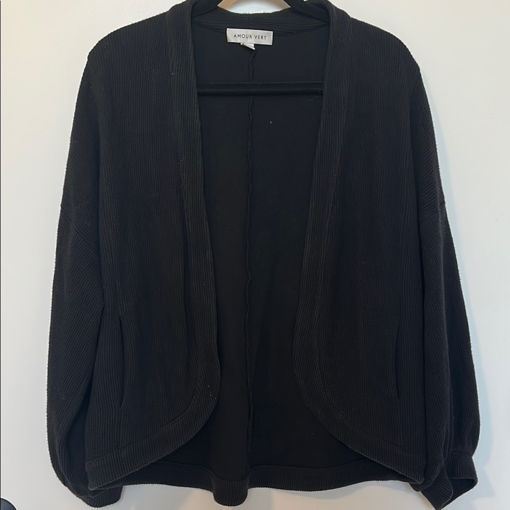 Amour Vert Open Front Ribber Blazer - GUC